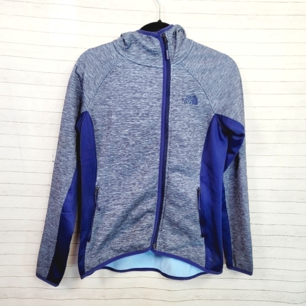 The North Face Arcata Hoodie Full Zip Jacket Blue Heather, Sz Medium